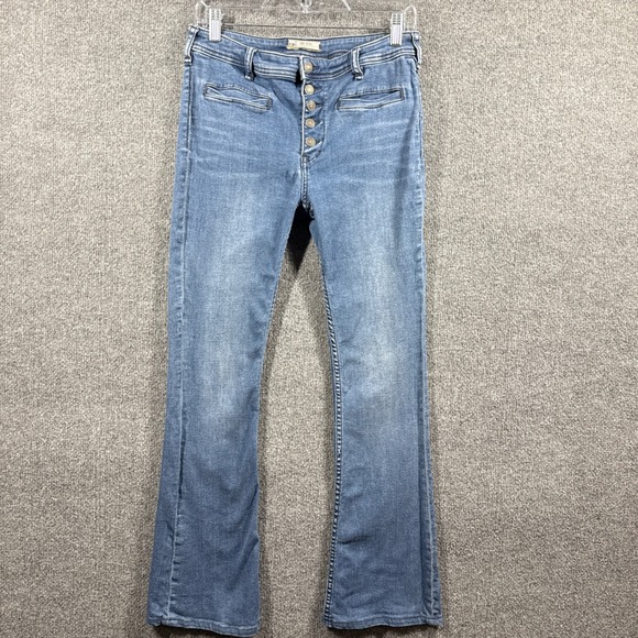 Free People Denim - Free People Jeans Womens 28 FlareMid Rise Button‎ Fly